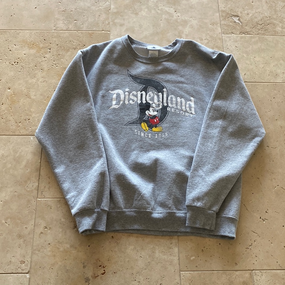 Grey Disneyland sweatshirt vintage style